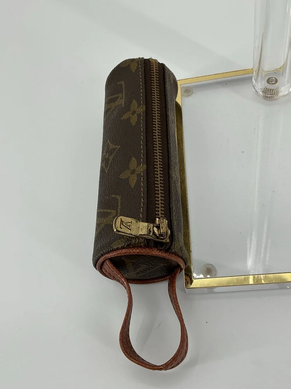 Louis Vuitton Monogram Golf Ball Holder Brown